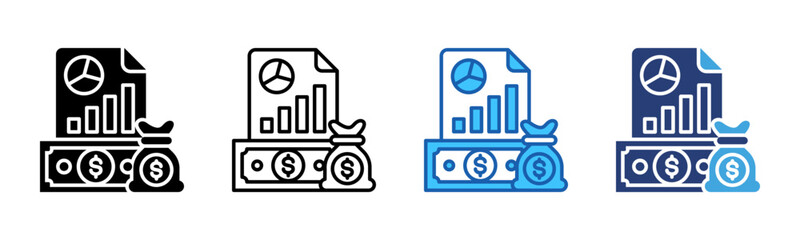 Poster - Income Statement icon sheet multiple style collection