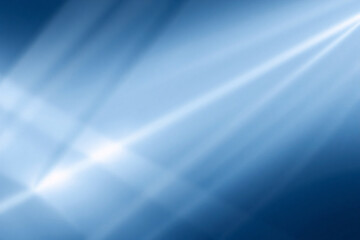 Wall Mural - soft blue gradient backdrop with diagonal bright white rays emanating from the corner, creating a ge