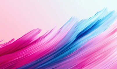 Poster - Striking abstract background featuring fluid brush strokes in shades of pink, purple, and blue.