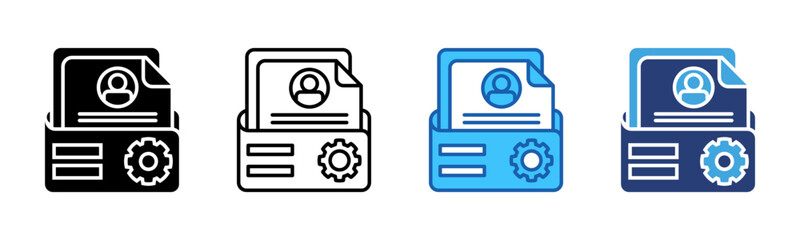 Poster - Portfolio icon sheet multiple style collection