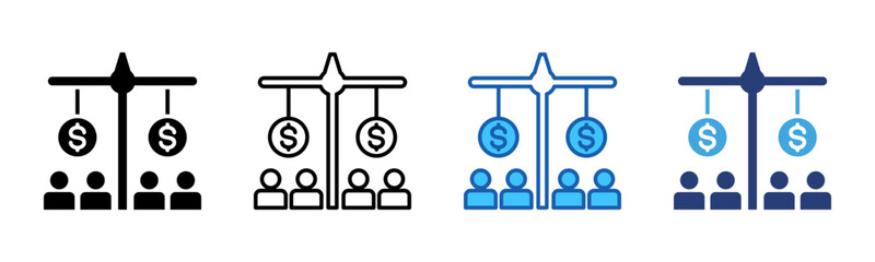 Poster - Equity icon sheet multiple style collection