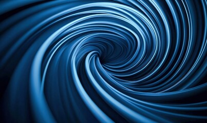 Poster - A mesmerizing vortex of blue lines creates a dynamic and captivating abstract pattern.