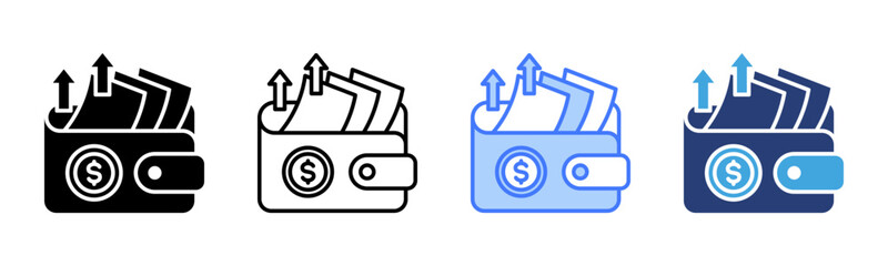 Poster - Spending Money icon sheet multiple style collection