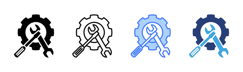 Poster - Service icon sheet multiple style collection