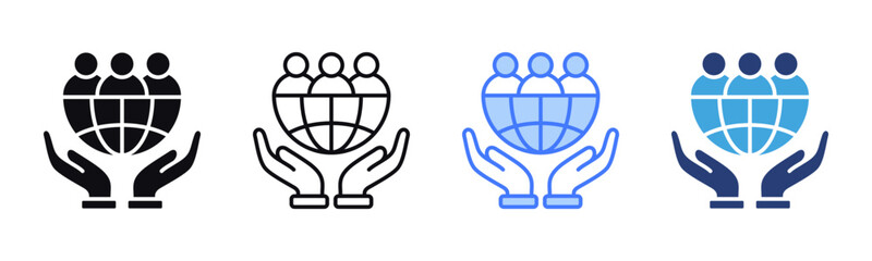Poster - Social Responsibility icon sheet multiple style collection