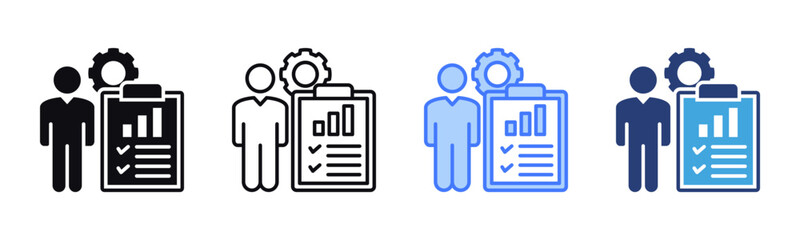 Poster - Accountability icon sheet multiple style collection