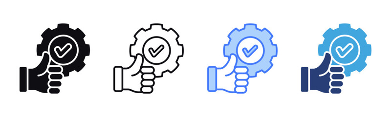 Poster - Reliability icon sheet multiple style collection
