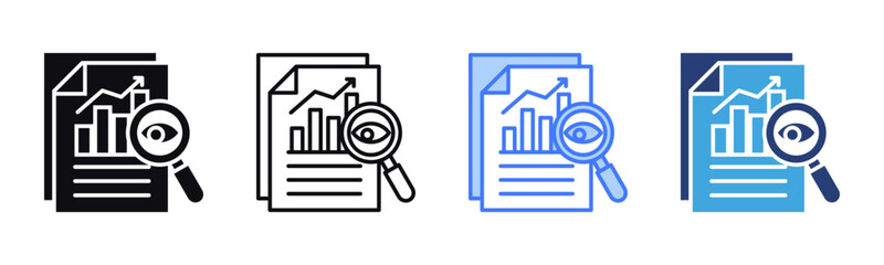 Poster - Transparency icon sheet multiple style collection