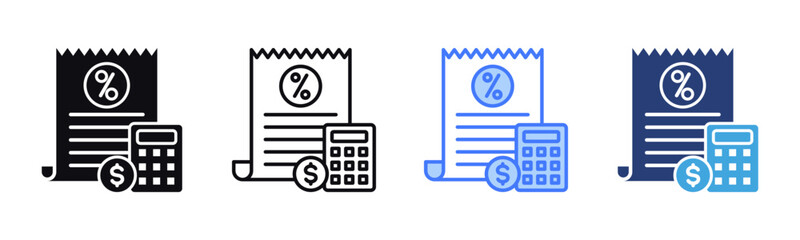 Poster - Expense icon sheet multiple style collection