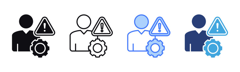 Poster - Risk Management icon sheet multiple style collection