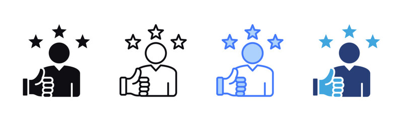 Poster - Customer Satisfaction icon sheet multiple style collection
