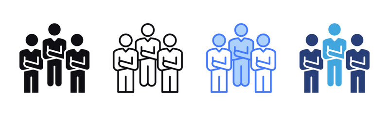 Poster - Employee icon sheet multiple style collection