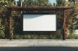 © Ghaniss - High Resolution of Outdoor Bus Stop Billboard Mockup Template