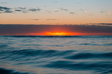 Wall Mural - beautiful summer morning view at the beach.