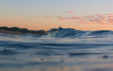 Wall Mural - Beautiful ocean view with sunrise sky.