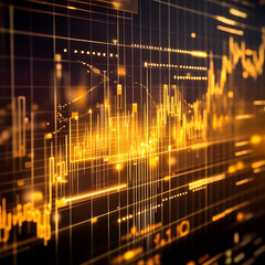 Poster - Analyzing financial trends stock market visualization digital data abstract environment close-up view investing concepts