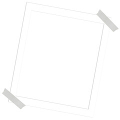 blank photo frame mockup with brown tape png