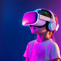 Poster - Virtual reality experience for kids home digital media indoor engaging technology exploration