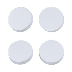 Poster - button blank 3d icon app for web symbol