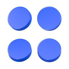 Poster - button blank 3d icon app for web symbol