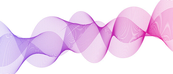 Wall Mural - minimal flow multicolor wave line in vector business with curve flow futuristic background. frequenc