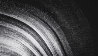 Fototapete - monochrome abstract halftone pattern with dynamic curved lines, high contrast black and white texture for modern design

