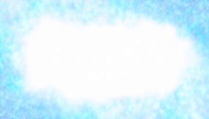 Poster - ethereal blue watercolor background with glowing white center, perfect for text overlay, digital art, or design projects