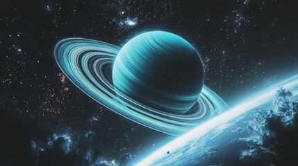 Wall Mural - Understanding Saturn's Role within the Cosmic Landscape