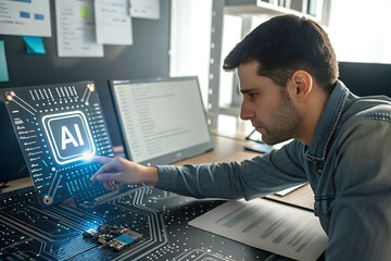 business and ai, artificial intelligence technology, and daily life,