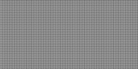 Poster - abstract overlapping vector abstract pattern wave lines fabric black square line background. seamles