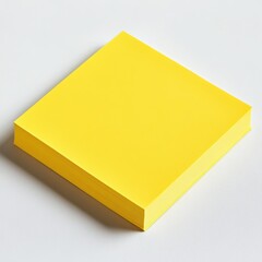 Poster - Bright yellow sticky note pad ready for organizing tasks and ideas at a workspace or home office