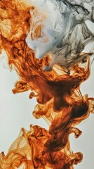 Poster - Abstract forms of flowing ink appear against a white background