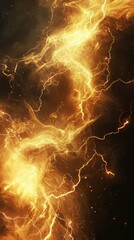 Poster - High Energy Background with Swirling Smoke and Electric Effects