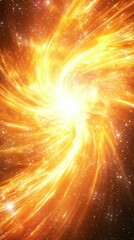 Poster - Abstract Background of Swirling Energy and Radiant Light Patterns