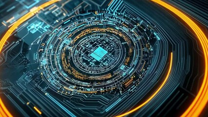 A macro view of cybersecurity software code running on a computer screen with holographic overlays of critical infrastructure iconspower water and transportillustrating the protective