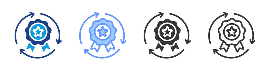 Poster - Brand Consistency icon set multiple style collection