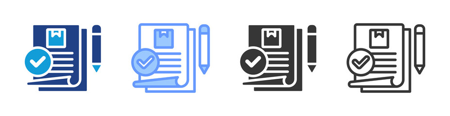Poster - Request For Proposal icon set multiple style collection