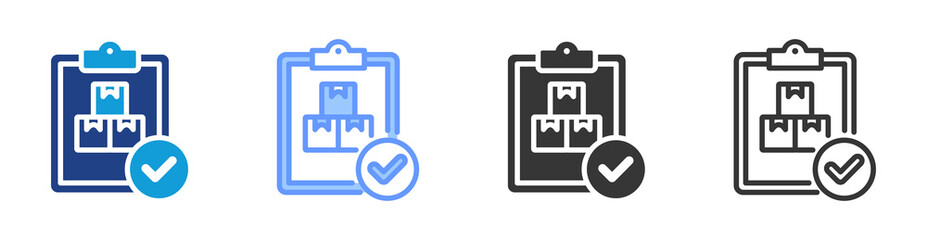 Poster - Purchase Approval icon set multiple style collection