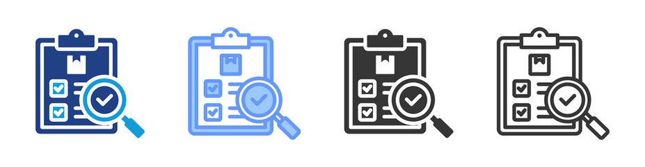 Poster - Supplier Audit icon set multiple style collection