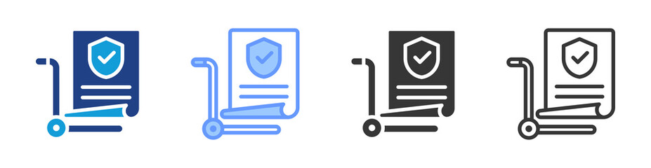Poster - Procurement Policy icon set multiple style collection