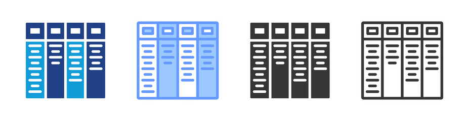 Poster - Kanban icon set multiple style collection
