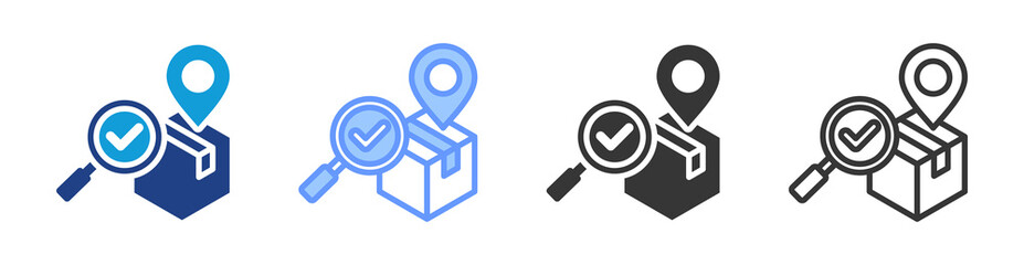 Poster - Order Tracking icon set multiple style collection