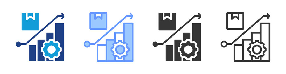 Poster - Supplier Performance Management icon set multiple style collection