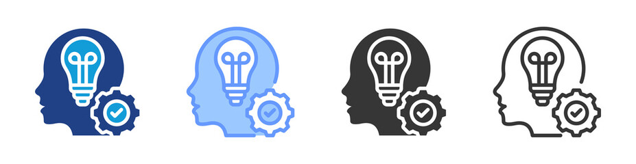 Poster - Core Competency icon set multiple style collection