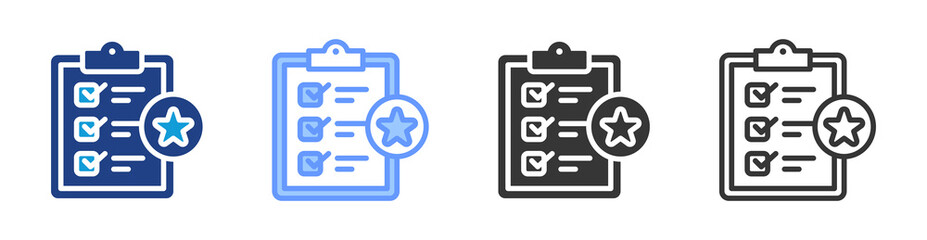 Poster - Skills Assessment icon set multiple style collection