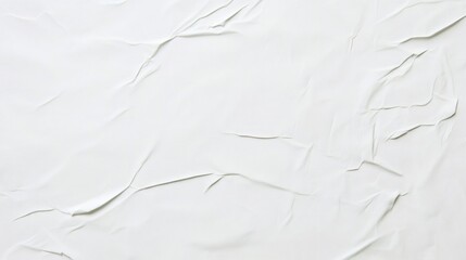 Aufkleber - glued wrinkled white paper texture creating abstract background