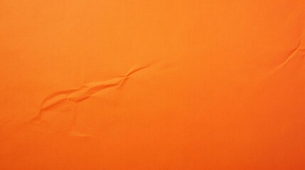 Poster - crumpled orange paper creates textured wallpaper background