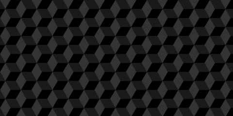 Poster - minimal cubes geometric tile and mosaic wall grid retro digital hexagon technology wallpaper backgro