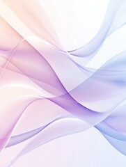 Aufkleber - Elegant minimalist background with soft flowing white curves on a pastel gradient setting a modern and serene atmosphere perfect for various designs