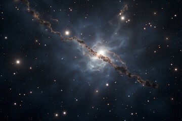 Wall Mural - starry sky with stars